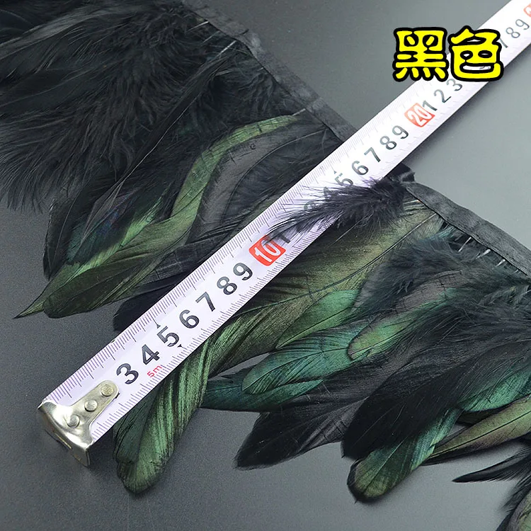 5Y *4 6" Natural Rooster Feathers Trim Colorful Bulk Feathers For Sale