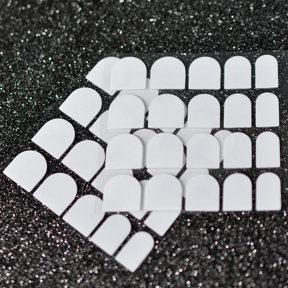 

3/10 Sheet Clear Double-sided Sticker Adhesive Strong Transparent Gum Glue Sticker 20 Tips Fit Nails