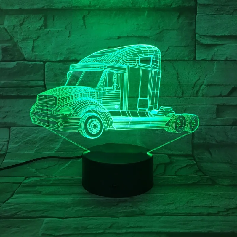 Новинка светодиодный ночсветильник Luminaria 3D лампа для грузовика настольная