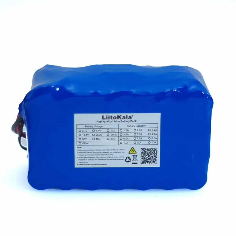 LiitoKala 24 V 7S4P 8000 mAh Высокая мощность 8AH 18650 литиевая батарея с BMS 29,4 V электрический велосипед электрическая Автомобильная Резервная мощность