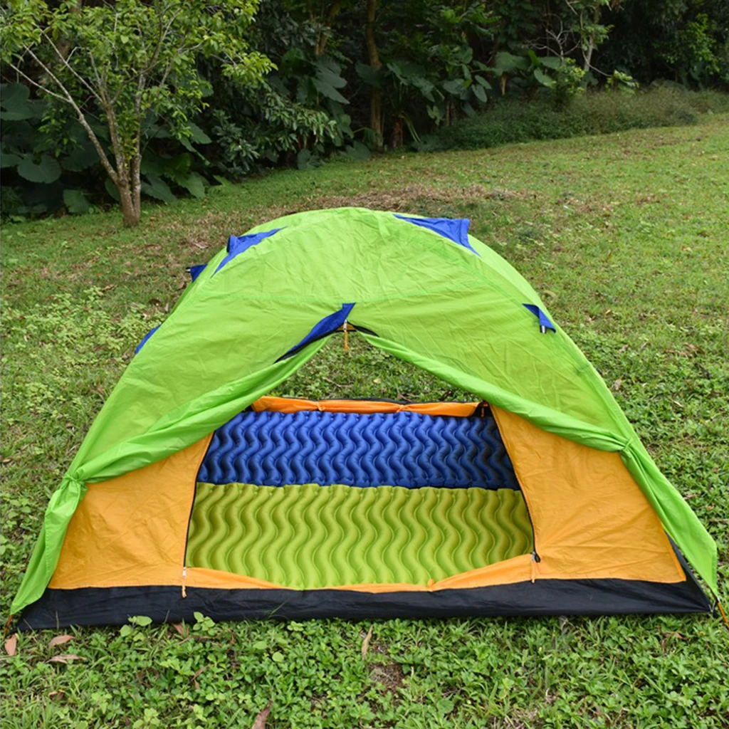 

Ultralight Inflatable Sleeping Pad Bed 40D Nylon Camping Mat Mattress 186x60cm for Outdoor Travel Backpacking Camping Fishing