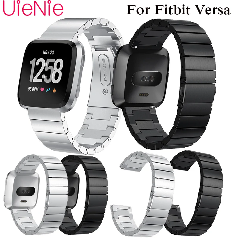 

Frontier stainless steel watch strap For Fitbit Versa smart watch Bracelet Replacement Metal Wristbands Accessories watchband