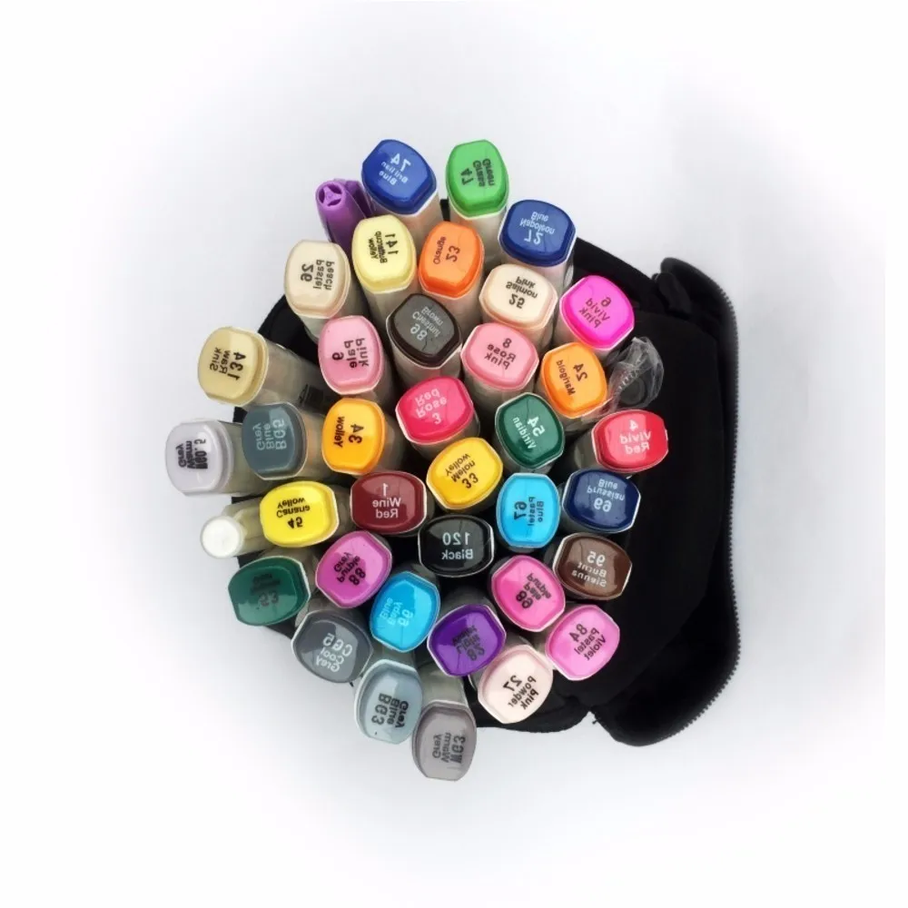 

six generations two-headed Alcohol oily mark pen hand-painted 30 48 72 color fine markers drawing manga art supplies