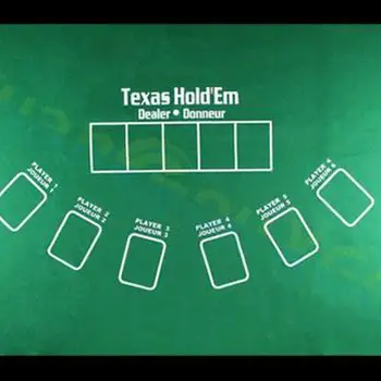 텍사스 홀덤 부직포 테이블 매트 포커 게임 테이블 탑, 21 포인트 주사위 식탁보, 여행 파티, 가족 엔터테인먼트 장난감