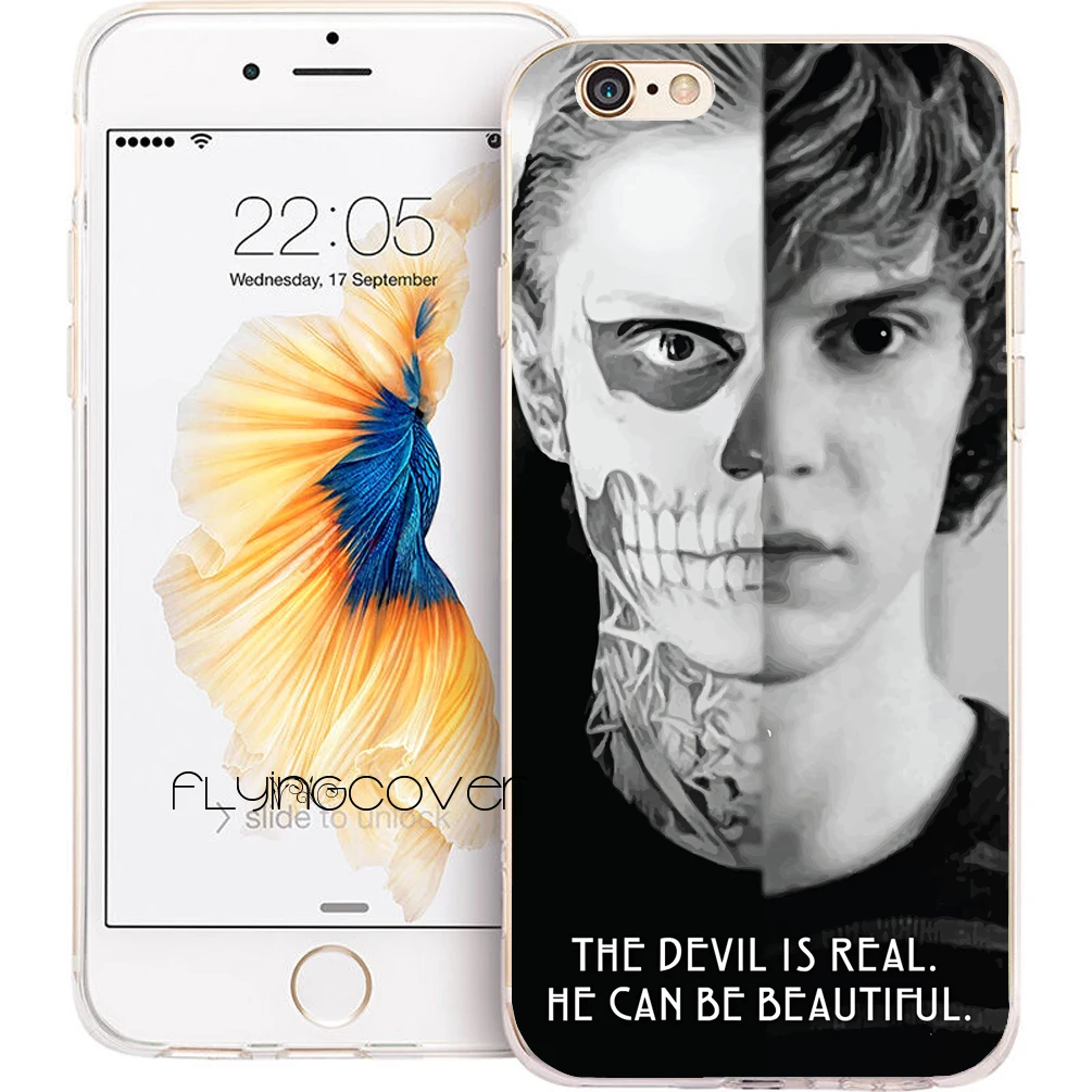 

Coque Capa Evan Peters Clear Soft TPU Silicone Phone Cover for Apple iPhone 7 7Plus Case for iPhone 5S 5 SE 6 6S 6Plus 4S 4 Case