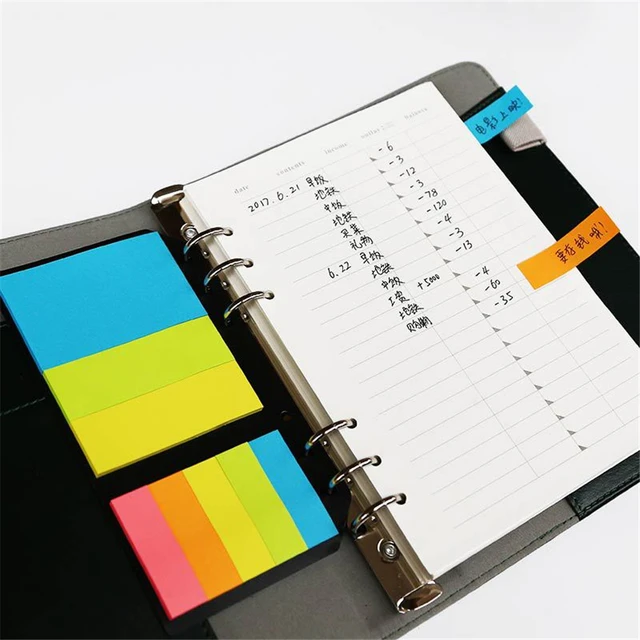 1PCS B5 A5 A6 Spiral Notebook Sticky Note Planner Index