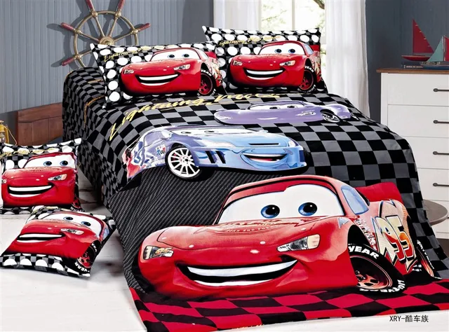 Cartoon Cars Printed Bedding Single Twin Size Bed Duvet Covers Sets Cartoon Cars Printed Bedding Single Twin Size Bed Duvet Covers Sets Bedclothes Kids Boy S Baby Bedroom
