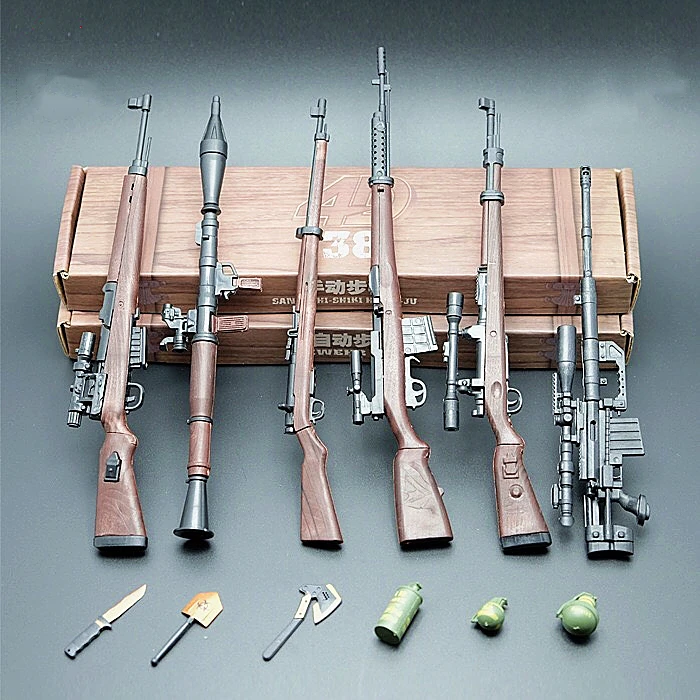 

1:6 Gun Weapon Model Mini Weapons Guns Assembly Toy For 12Inches Action Figure Doll Gift Toys Free Shipping