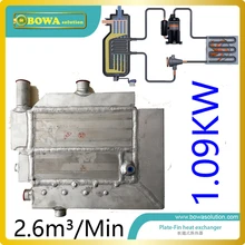 2.6m3/min(cooling 1.09KW) Plate-fin heat exchanger for air dryer machine with drain replace SPX heat exchanger