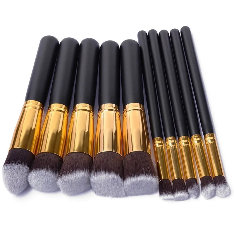 

Powder blush contour foundation brush for face makeup brush set pincel maquiagem 10 pcs Cosmetic Make Up brushes Set 6 colors