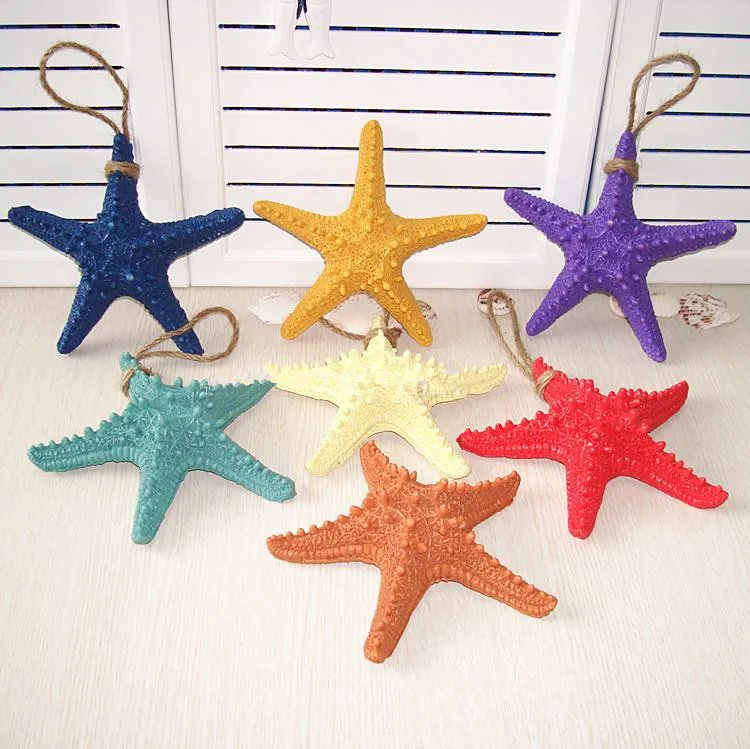Resin Simulated Starfish Mediterranean Five Fingers Starfish Fish Tank Landscape Photography Projects (8)