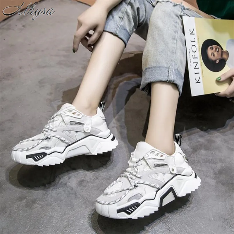 

Mhysa 2019 autumn women's new women's thick sneakers women's fashion comfortable and breathable women's casual flat shoes T1028