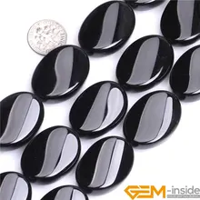 Oval Black Agat Twist Shape Natural Stone Beads DIY Loose Beads For Jewelry Making Strand 15 Inches Wholesale !