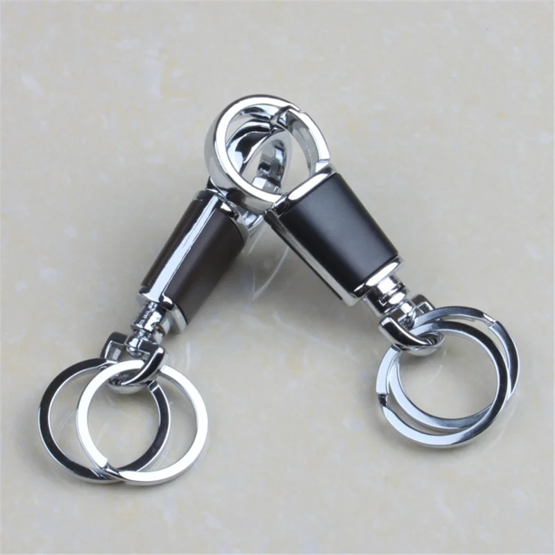 

BYCOBECY 2019 Smart Aluminum Alloy Key Holder Fashion Key Wallets Solid Keychain Clip Folder for Men Car Key Patchwork Keychain