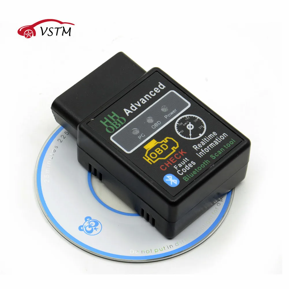 

Hight quality HHOBD Advanced ELM327 Bluetooth OBD2 V2.1 Check Fault Code Erase Trouble Code Scanner for Car Diagnostic