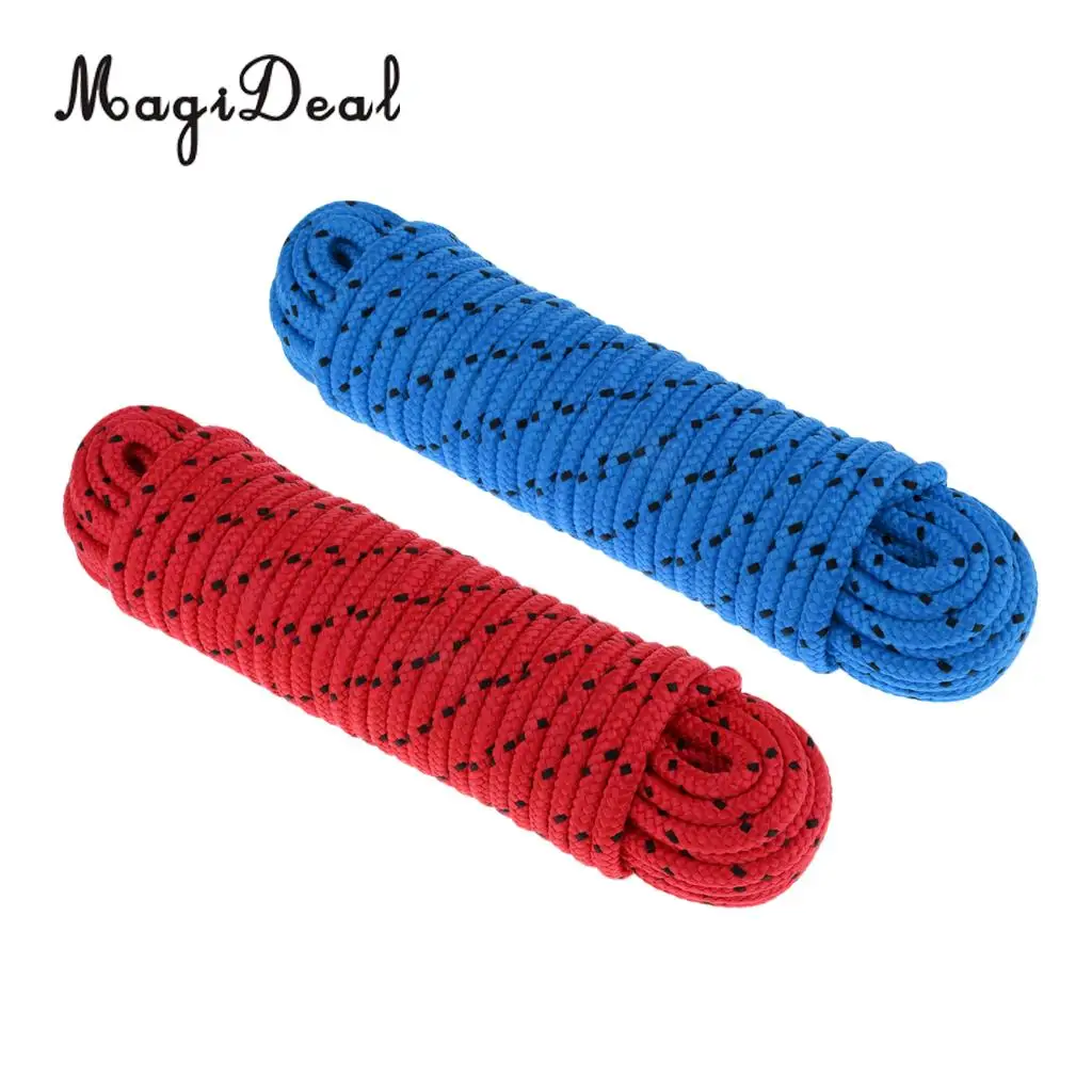 20m Multi Braided Emergency Rappelling Rock Climbing Rope Strap 500Kg Load
