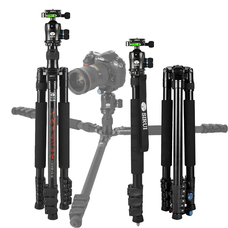

SIRUI En2004 Aluminum Tripod For Camera Portable Monopod K20X Ball Head 4 Joint Carrying Bag Max Loading 14KG DHL Free Shipping