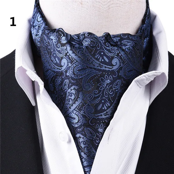 Yomlb корейский Костюм шелковый шарф мужской шейный платок Британский ретро рубашка Печатный шарф весеннее кольцо Бизнес нейтральные шарфы - Цвет: 1