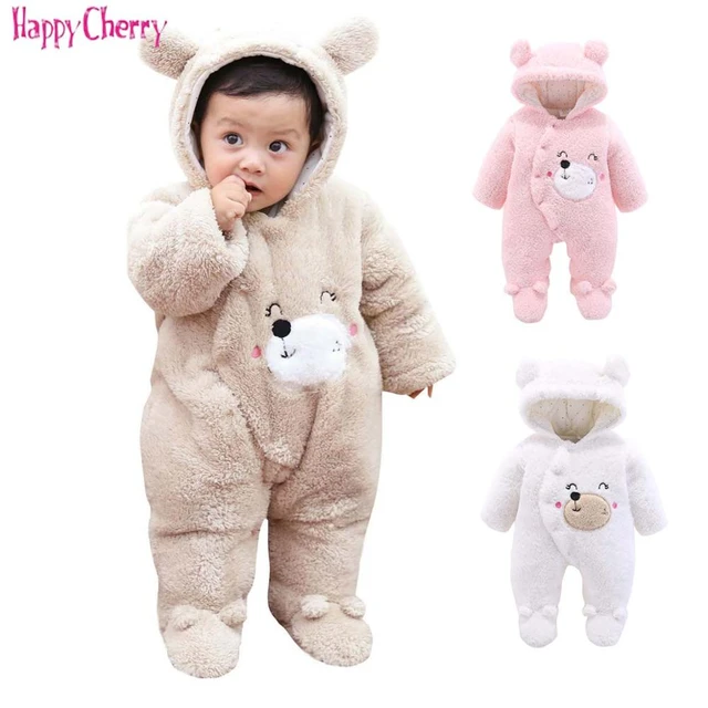 Mamelucos calientes de invierno de bebé de lana de Coral de recién nacido Niño bebé niña ropa mono infantil lindo saco de dormir de Animal - AliExpress Mobile