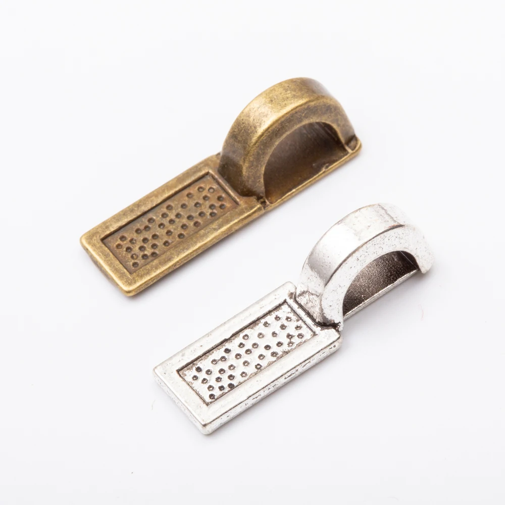 16pcs Glue on Bail Pendant Clips Vintage zinc alloy metal pendant charms for diy jewelry making