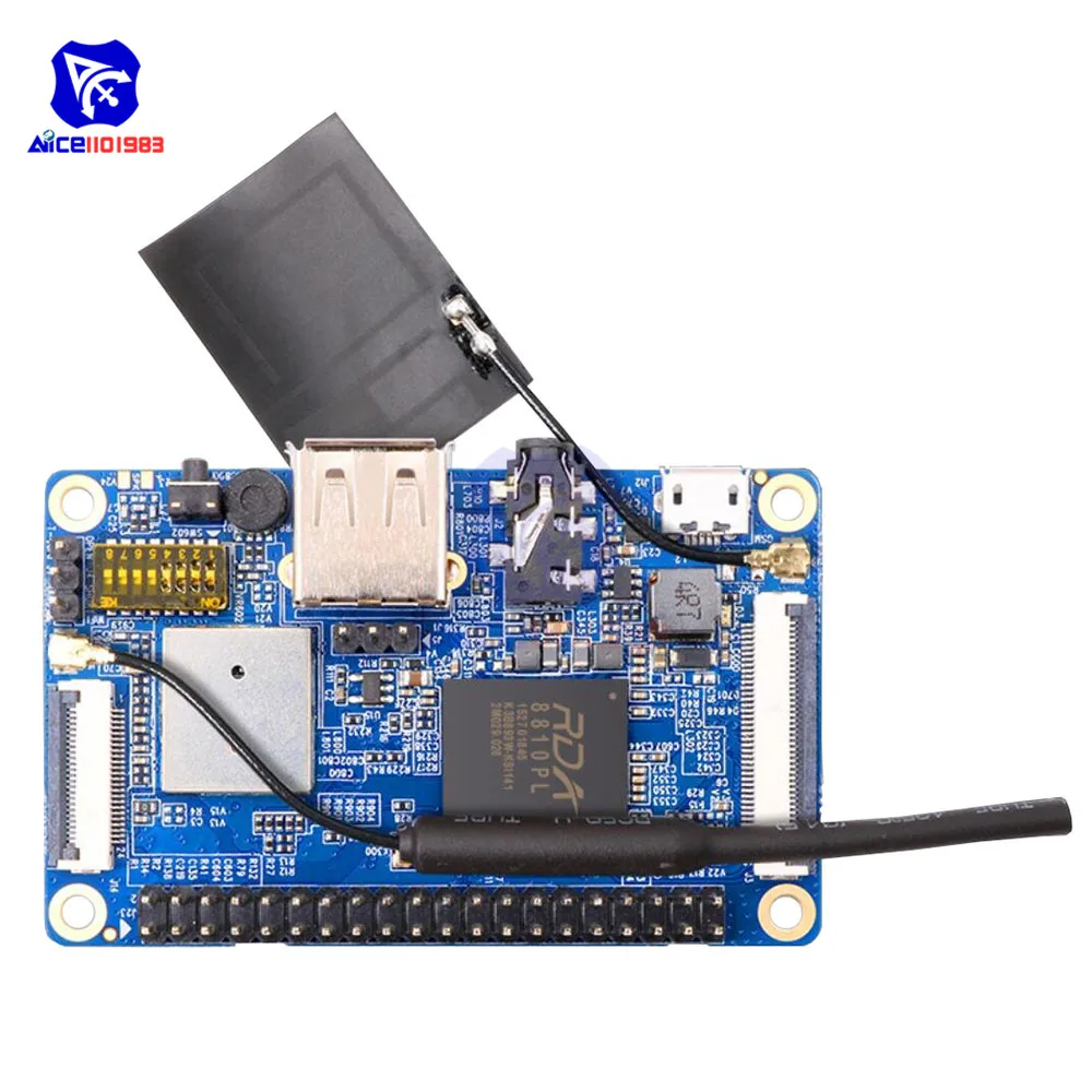 Оранжевый Pi 2G IOT 32 Bit ARM Cortex-A5 WiFi и Bluetooth макетная плата SIM TF слот USB A IPEX антенна Интерфейс Raspberry Pi