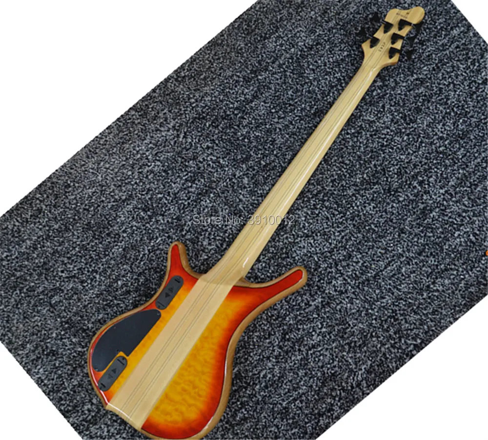 Factory custom 5-string electric bass guitar real picture can be customized according to requirements