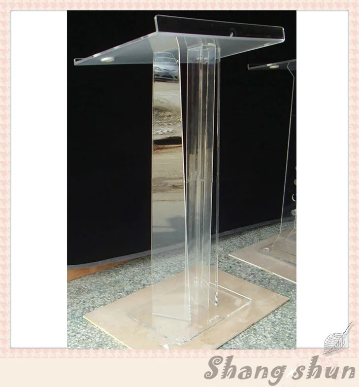 Crystal Acrylic Lectern Glass Pulpit For Church Church Lectern Office
