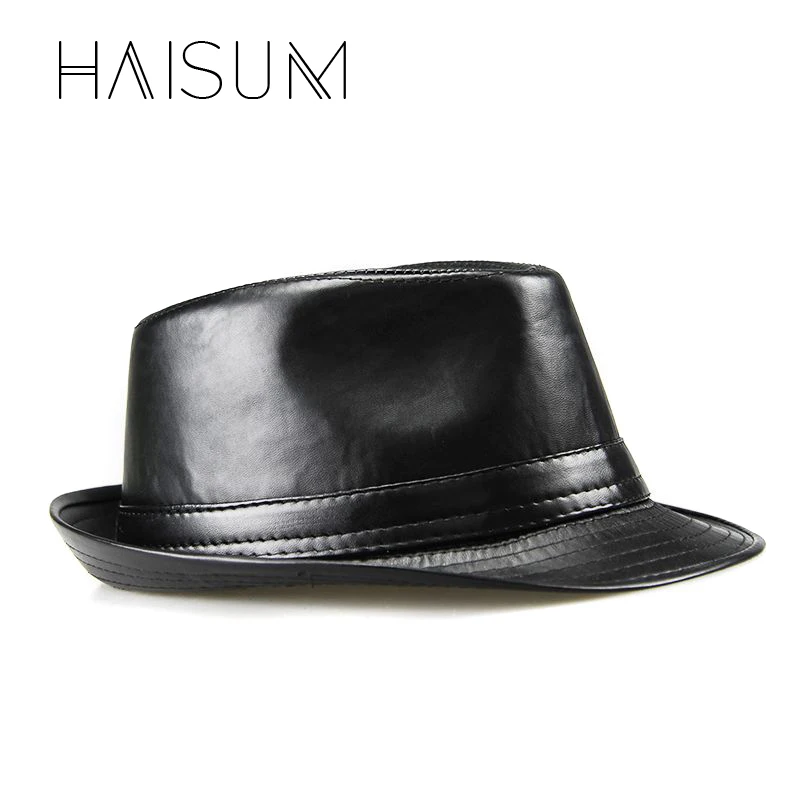 Новинка Ограниченная серия Cappelli Cappello Chapeau Homme Haisum Модные Мужские фетровые шляпы из искусственной кожи винтажные шляпы в стиле джаз хип-хоп Trilby Cs33