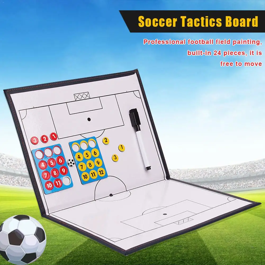 1 قطعة المغناطيسي Soccer Coach مجلس للطي كرة القدم التدريب التكتيكات التكتيكية لوحة كتاب مجموعة مع قلم تحديد الحافظة 1 قطعة المغناطيسي Soccer Coach مجلس للطي كرة القدم التدريب التكتيكات التكتيكية لوحة كتاب مجموعة مع قلم تحديد الحافظة