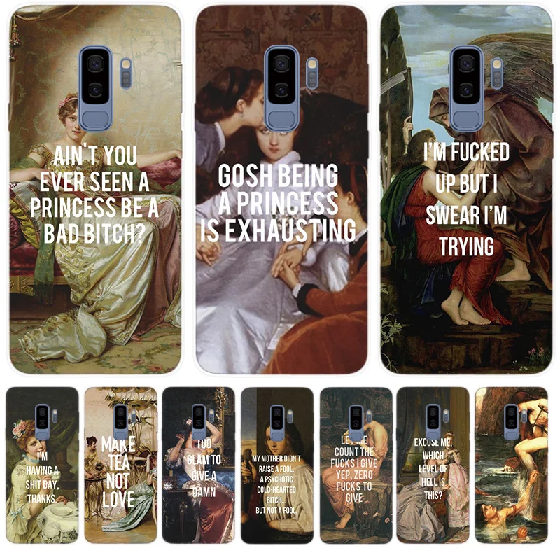

The Birth Of Venus Original Silicone Case for Samsung Galaxy S10 S9 S8 Plus S10E S6 S7 Edge Note 9 8 Frosted Fundas Bumper Cover