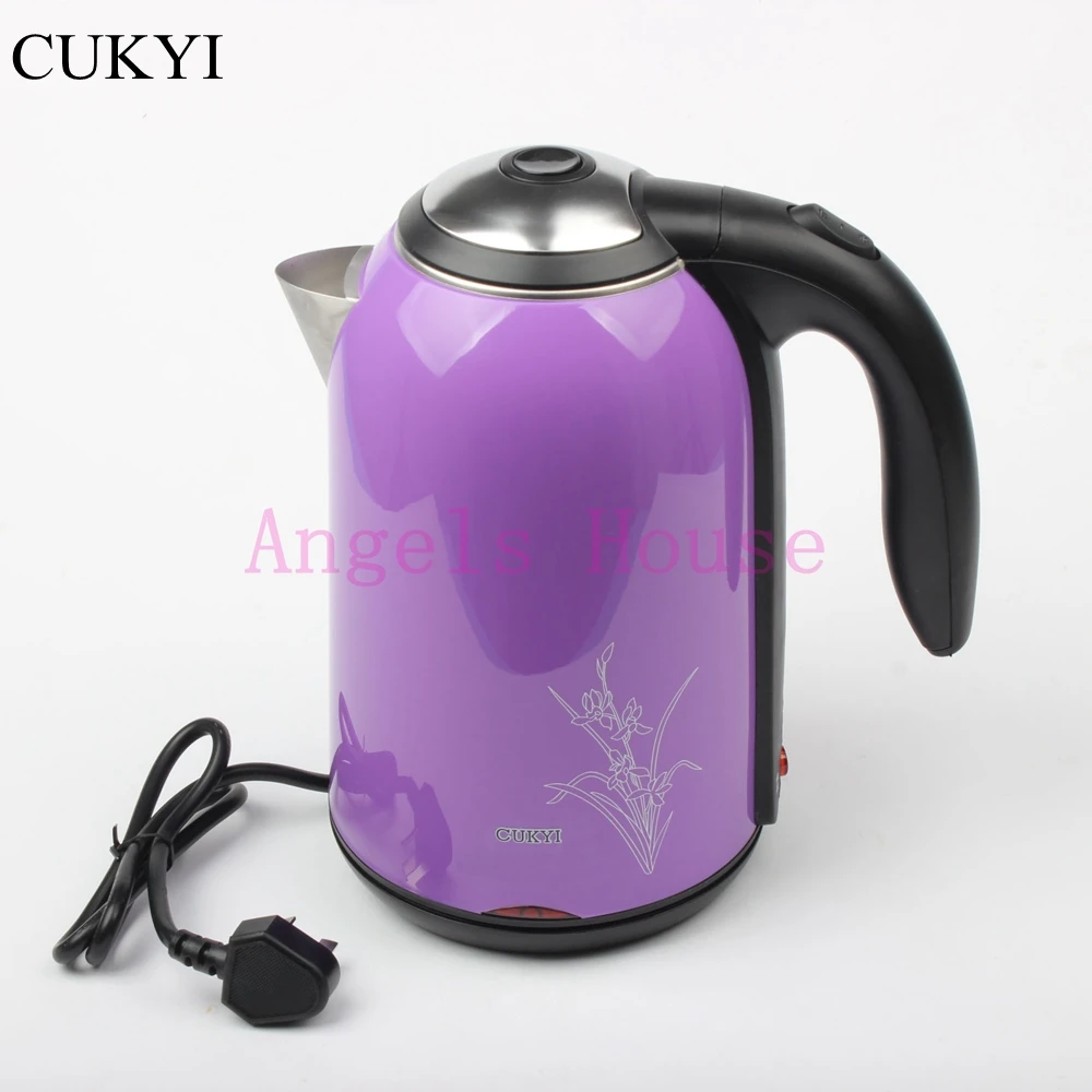 

CUKYI 1.7L Electric Stainless Steel Kettle Water Tea Kettle Kitchen Appliances Hot Water Bottle heat insulation