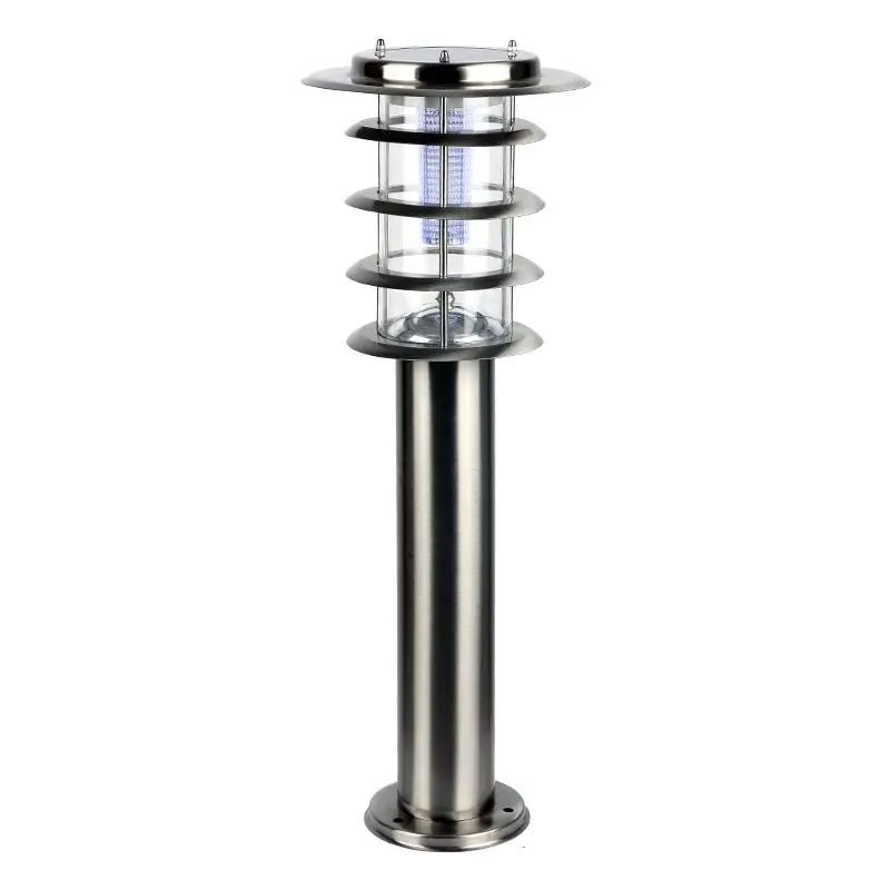 

Solar Powered Outdoor Garden LED Lawn Light Pathway Water-Proof Stainless Steel Acrylic Lampshade Yard Solar Lights
