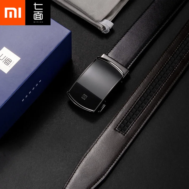 

Xiaomi Mijia Qimian Leather Automatic Buckle Belt Nebula Series Double-sided Two-color Cut Length For Exquisite Business