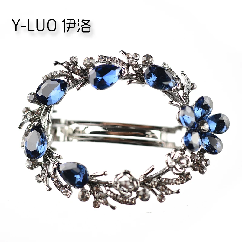

Women headwear cute hair clip for girls flower hairpin vintage hair barrettes rhinestone hair accessories for women