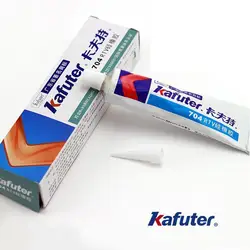 Бесплатная доставка 45 г Kafuter силиконовые промышленных клей 704 RTV силиконовой резины белый клей