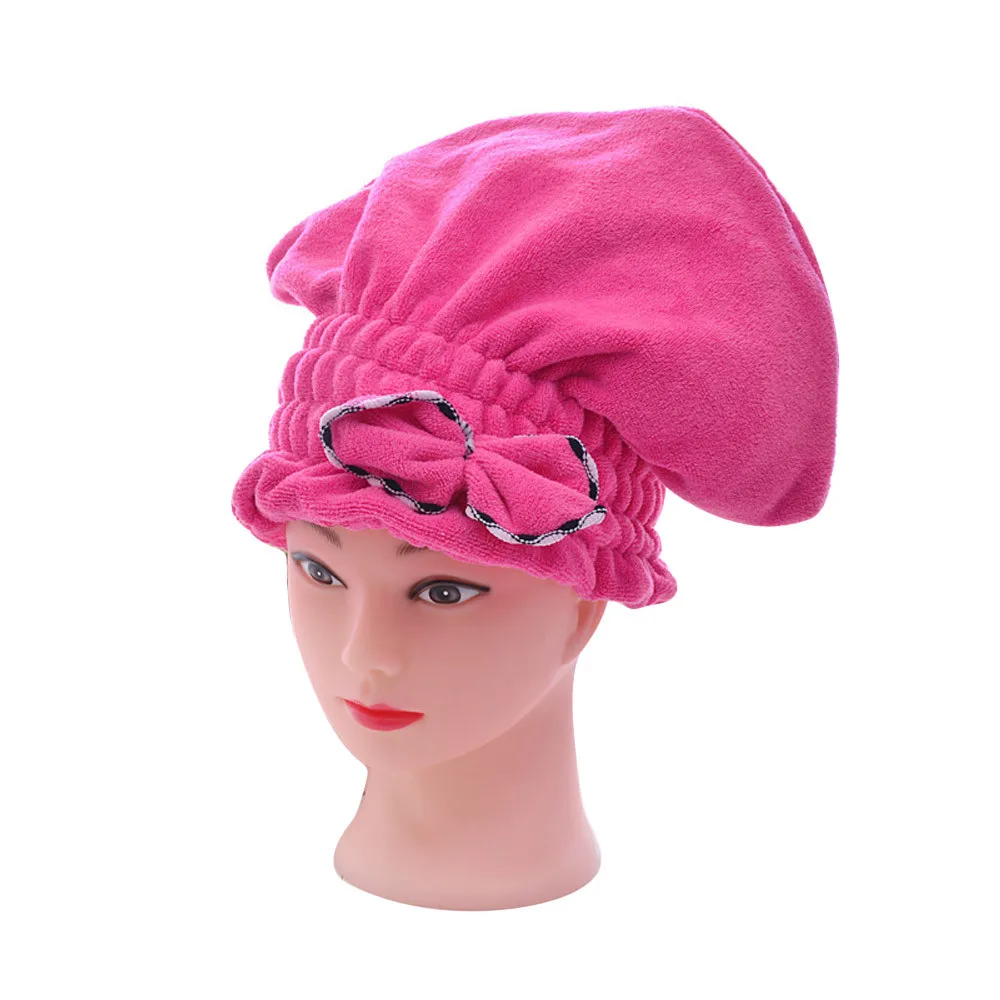 Мягкий хлопок текстиль микрофибра волос тюрбан шапка для быстрой сушки волос обернутое банное полотенце быстросохнущее полотенце для волос# WQY30