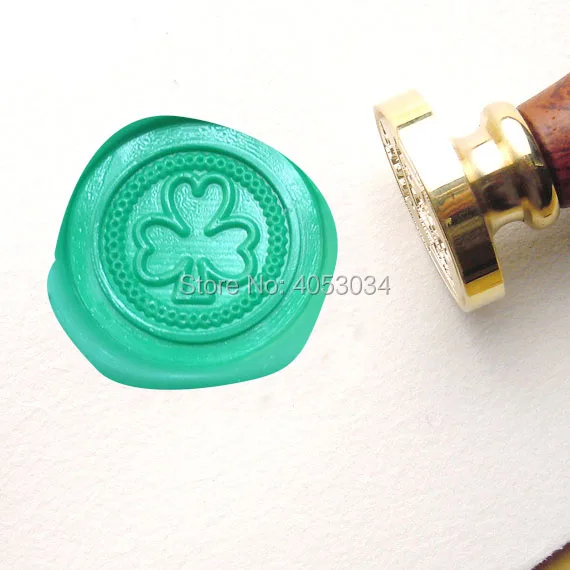 

Shamrock Wax Stamp Seal Stamping Irish Lucky Clover Wedding Invitation Seals