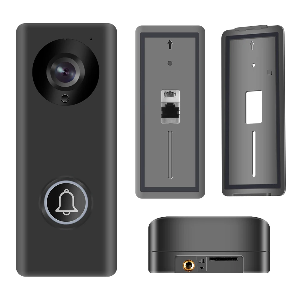  HD 1080P Camera Wifi Video Door Phone Doorbell Wireless Intercom Support SD Card for Android IOS Sm
