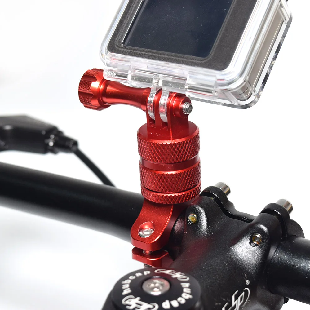 MICCGIN алюминиевый сплав крепление на велосипед Gopro Крепление для спортивной камеры вращающийся на 360 градусов кронштейн+ винт для велосипеда Велоспорт Gopro Hero6 5 4 3