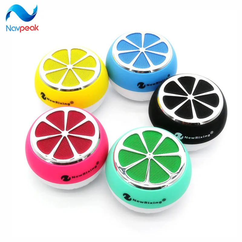 

10pcs/lot Lemon shape Portable Mini Bluetooth Speakers Wireless Smart Hands Free Speaker With FM Radio Support SD Card