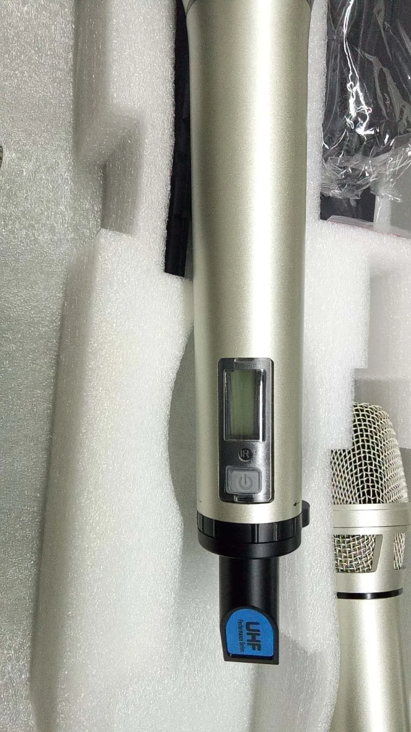 Профессиональный настоящий микрофон UHF PLL двойной ручной 2 канала беспроводной микрофон система для сцены