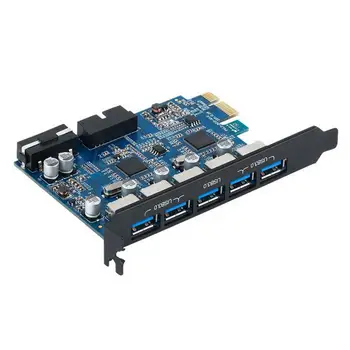 

New Arrival 20 Pin 5 Ports Computer Case Front Panel Internal USB 3.0 Expansion Hub Drive Bay