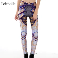 Leimolis, 3d принт, броня, леопард, Харадзюку, панк, высокая талия, для тренировок, пуш-ап, спандекс, размера плюс, леггинсы для фитнеса, женские штаны