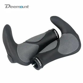 

1Pair Bike Handlebar TPR Rubber Grips with Lock Ring Shock-Proof Anti-Slip for MTB Mountain Road Bike Handmand Grips