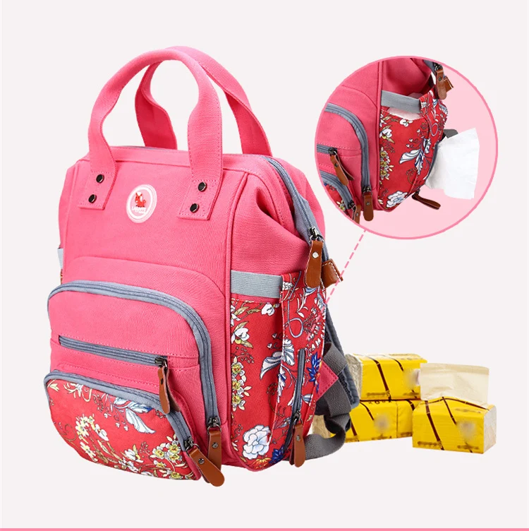 Национальный стиль многофункциональный холст Diaper Bag 23*16*36 см детские сумки Новый мама для беременных сумка для маленьких детей mochila maternidade