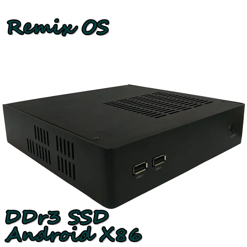 Бизнес POS офис мини ПК ТВ коробка встроенный DDR3 SSD несколько моделей Remix OS Kodi HTPC Wifi HDMI VGA