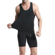 Популярный мужской компрессионный базовый слой майка Топ Быстросохнущий Спортивный Тренажерный зал под рубашкой YAA99