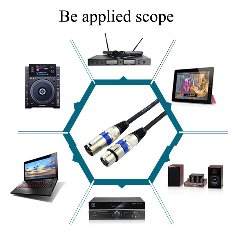 Кабель адаптер XLR 3 Pin Male Female to P кабель Переходник 3PIN Stereo Speaker микрофон для