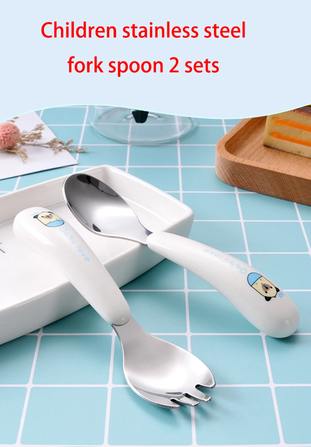 304 creative cutlery fork cartoon stainless steel spoon manufacturers