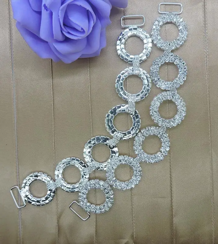 

10pcs/lot Crystal Rhinestone Bikini Connectors For Women Swimming Wear Wedding Invitation Buckle Chain Decorations